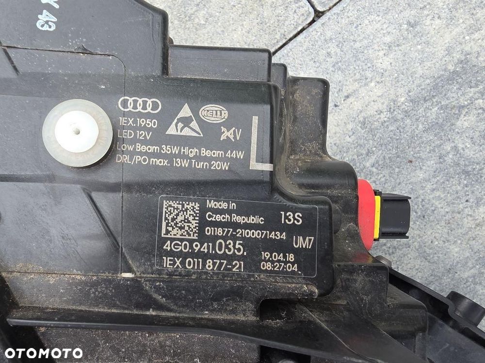 AUDI A6 S6 C7 4G0 4G LIFT Lampy przód Full Led Matrix 4G0941035 4G0941036 - 14