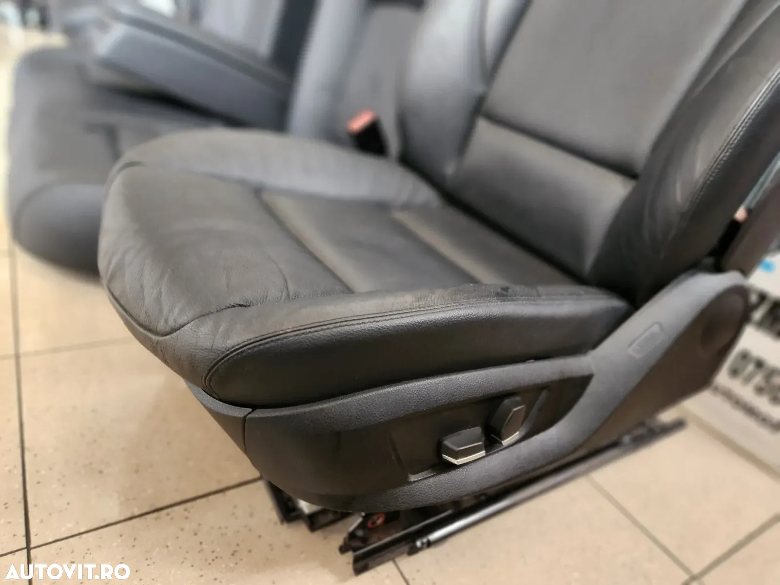 Interior Complet Scaune Piele Neagra Electrice Bmw Seria 7 F01 F02 F03 F04 Volan Stanga Europa Star - 8