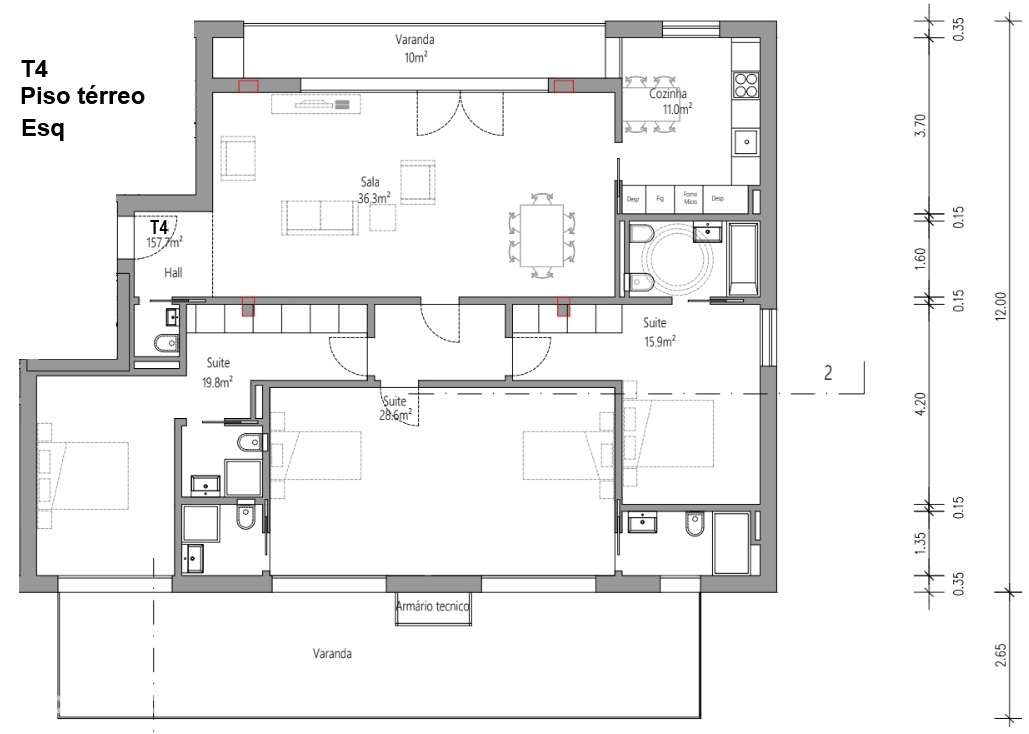 Apartamento T3 - Guarda Inglesa - Coimbra/Venda - Grande imagem: 4/5