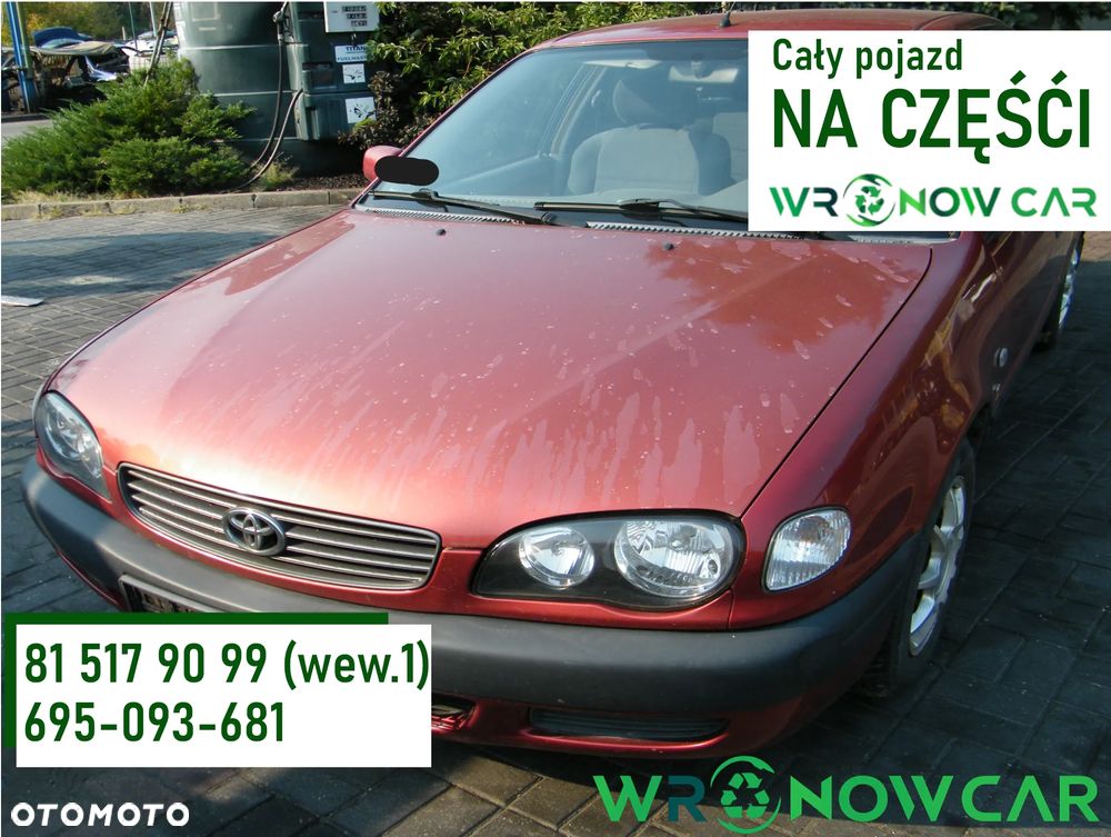 Toyota Corolla E11 (99-02r.) 1.6B 110KM. Silnik 3ZZ - FE Skrzynia MTM 0433112110 lakier 3N8. Cały na części. GWARANCJA !!!