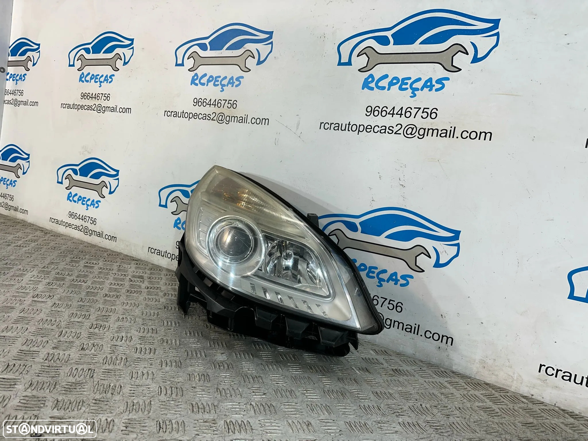 .Farol Otica Frente Frontal Direita Original Renault Scenic 2 Grand Scenic 2003 - 2009 - 4