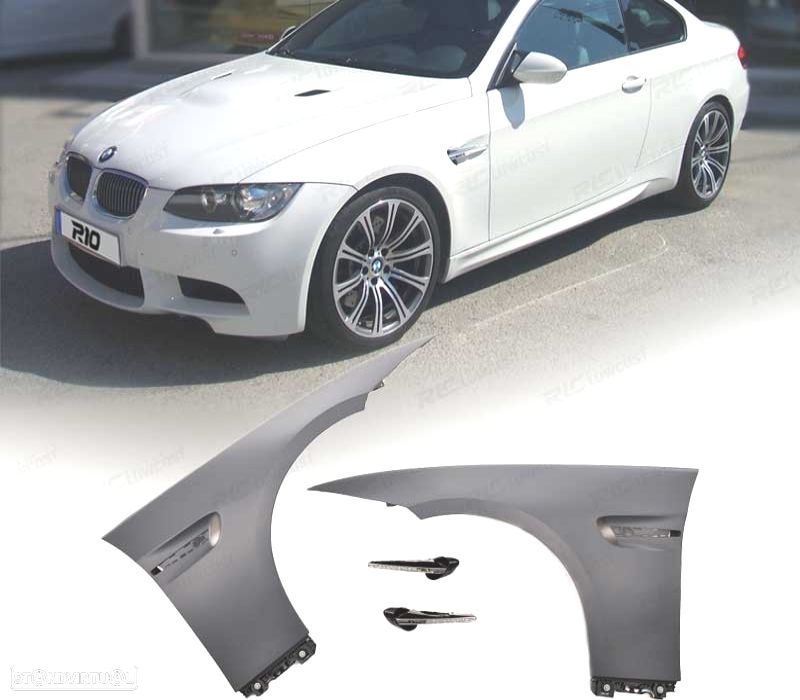 KIT DE 2 GUARDA-LAMAS BMW E92 E93 LOOK M3 - 1