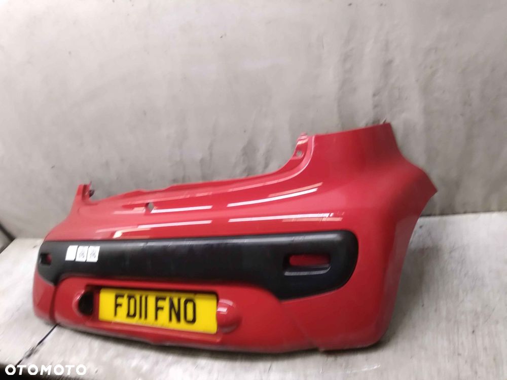 ^ ZDERZAK TYŁ TYLNY CITROEN C1 PEUGEOT 107 KJH CZERWONY - 5