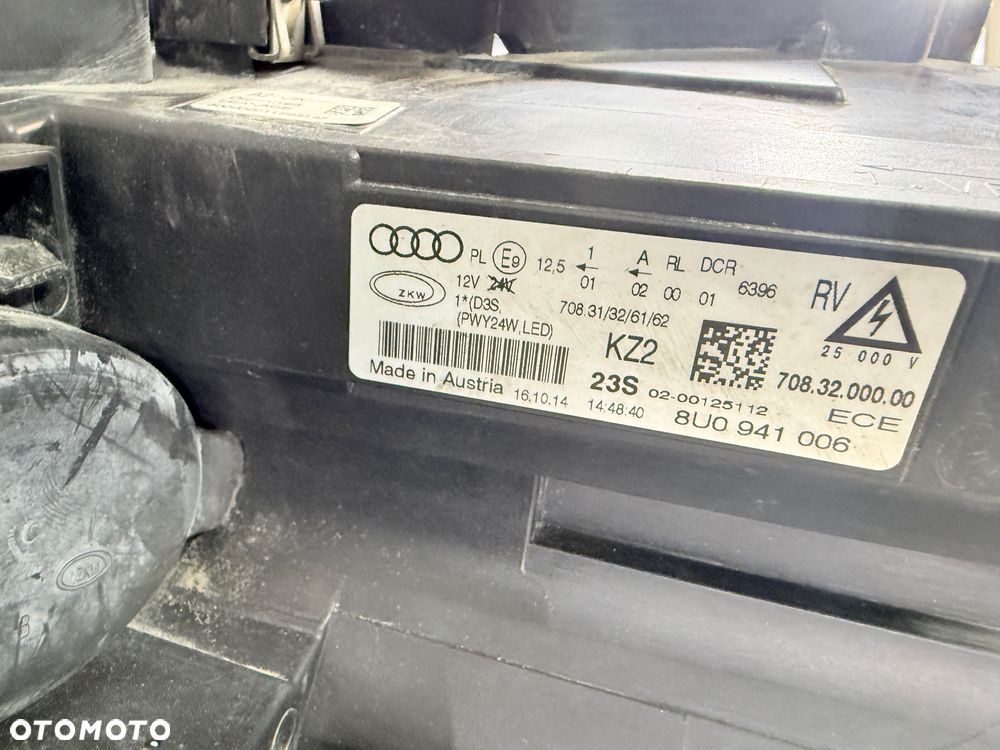 Reflektor LAMPA prawa lewa Komplet Audi Q3 8U 8U0941005 8U0941006 - 8