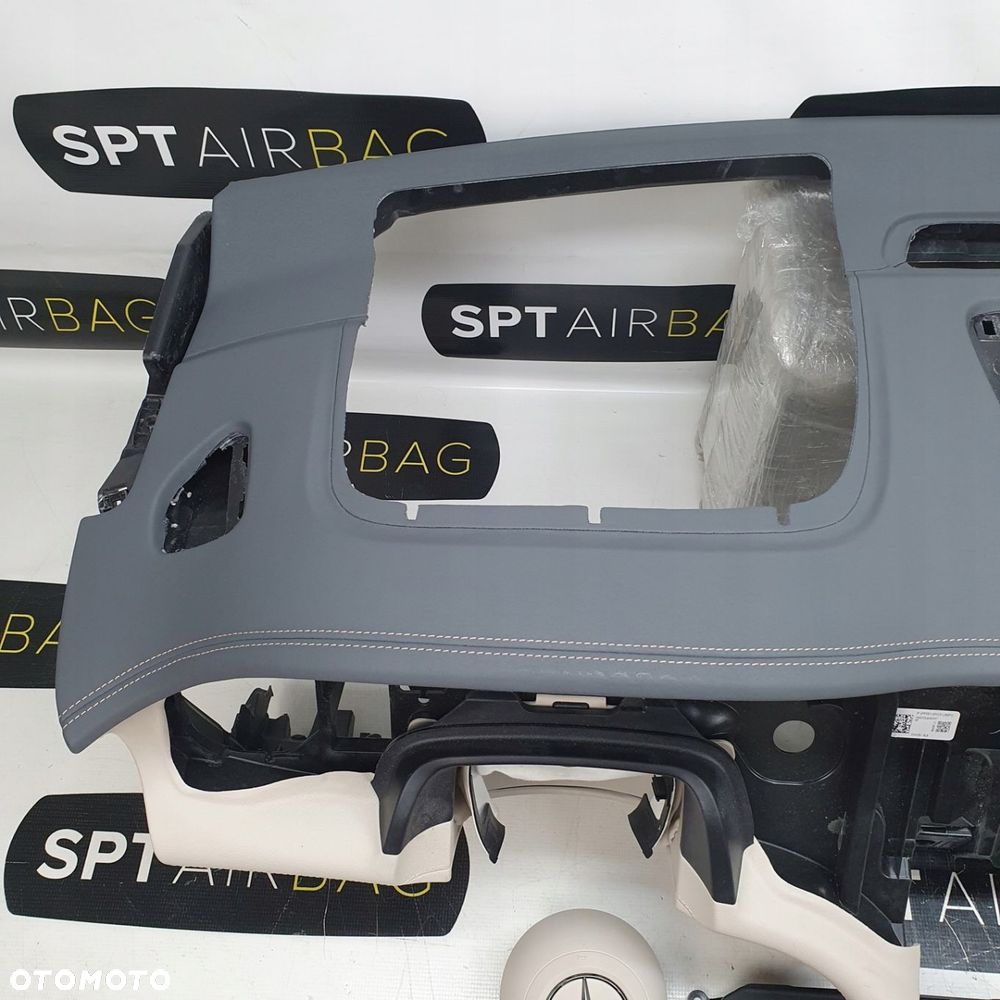 MERCEDES EQS DESKA ROZDZIELCZA KONSOLA KOKPIT PULPIT PODUSZKI AIRBAG AIR BAG PASY KIT SET - 2