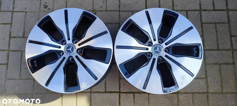 FELGI ALUMINIOWE STOPNIOWANE 5x112 2x 8Jx19 CALI  ET34 2934011200 2x 7,5Jx 19 CALI ET32 fi 66,6 MERCEDES EQC GLA GLC  4 SZTUKI KOMPLET - 2