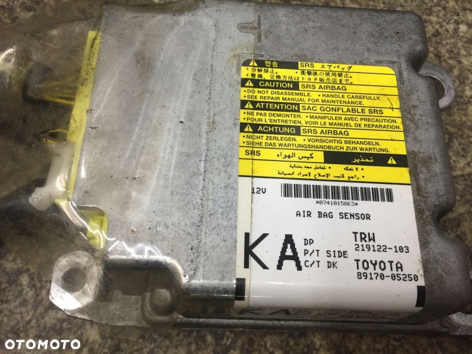 Avensis T27 zestaw poduszki pasy modul AIRBAG KPL - 5