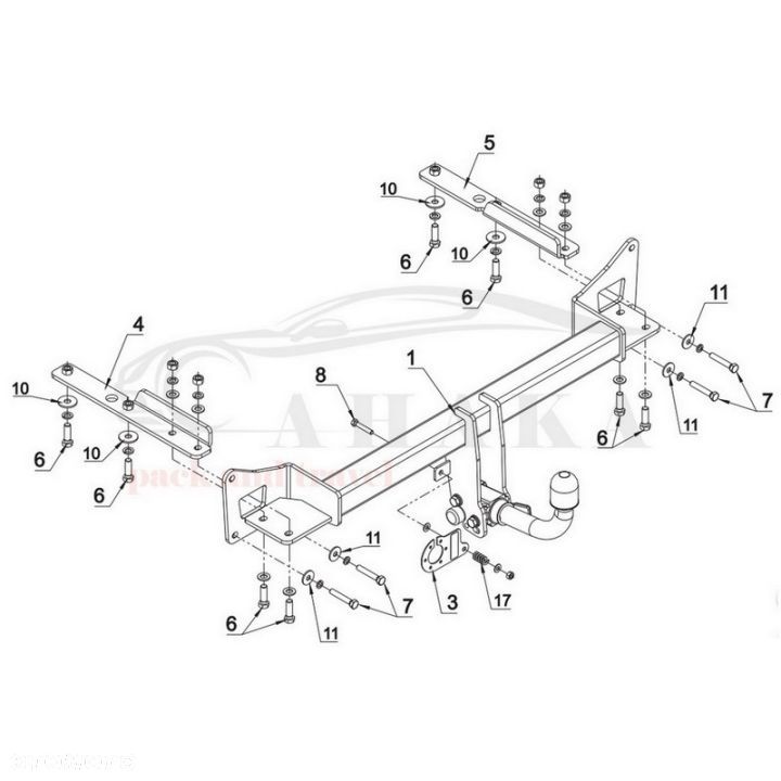 Hak Holowniczy Automat Do Opel Insignia Tourer Kombi, Sports Od 2017 - 2