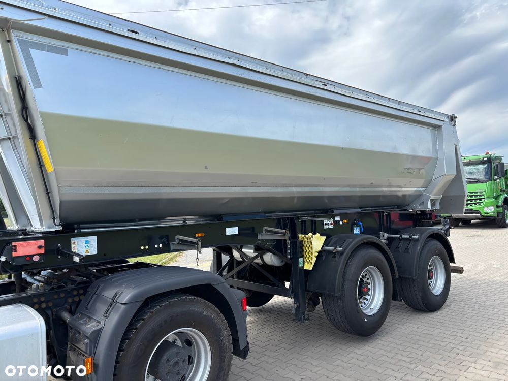 Reisch RHKS-2_SR-06 naczepa wywrotka 2 osie szeroki rozstaw osie 10 ton , DMC zestawu 38 ton (nie SCHMITZ , Schwarzmuller, Carnehl , Meiller, Langendorf). stalowa, do robót ziemnych - 18