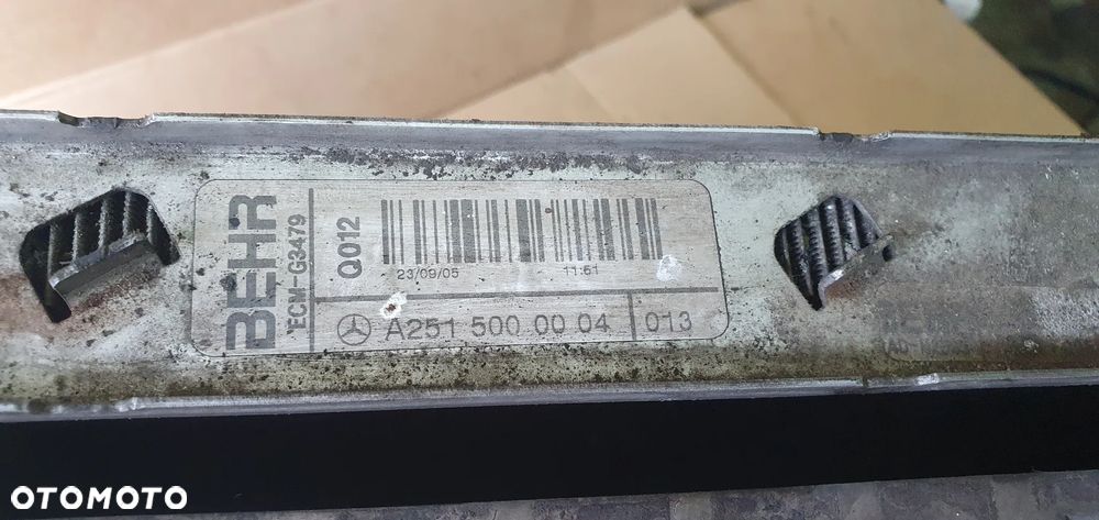 Chłodnica chłodnice wody klimatyzacji Mercedes ML W164 3.0 CDI A2515000054 A2515000004 - 9