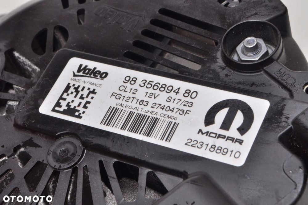 OPEL ASTRA L 1.2 12V ALTERNATOR 9835689480 - 4