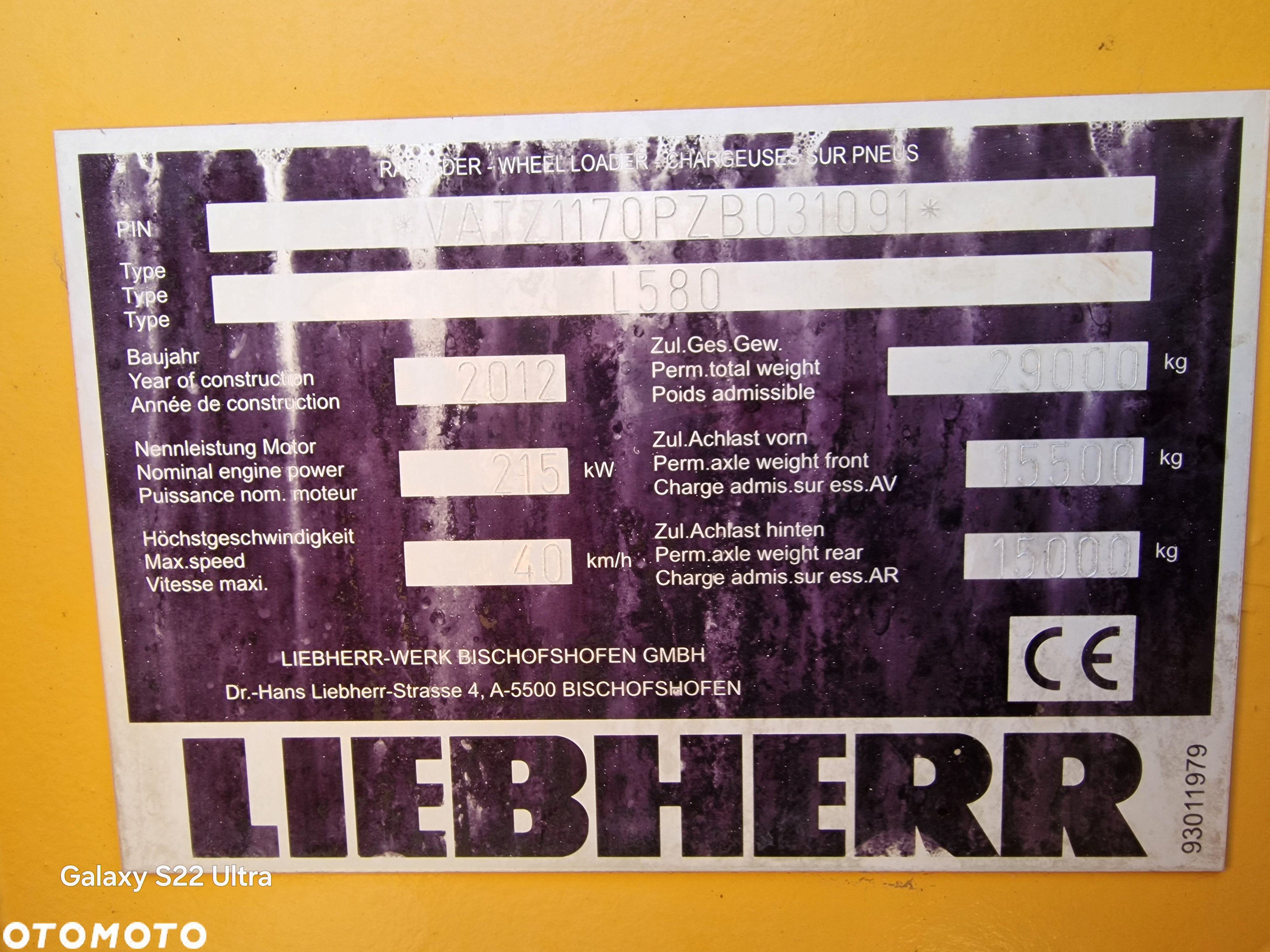 Liebherr L580 - 6