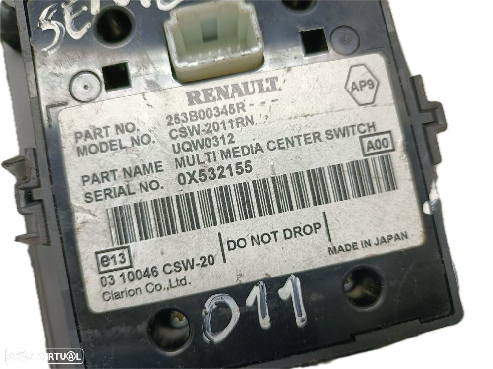 Comando / Botão De Sofagem / Climatronic Renault Megane Iii Hatchback - 3