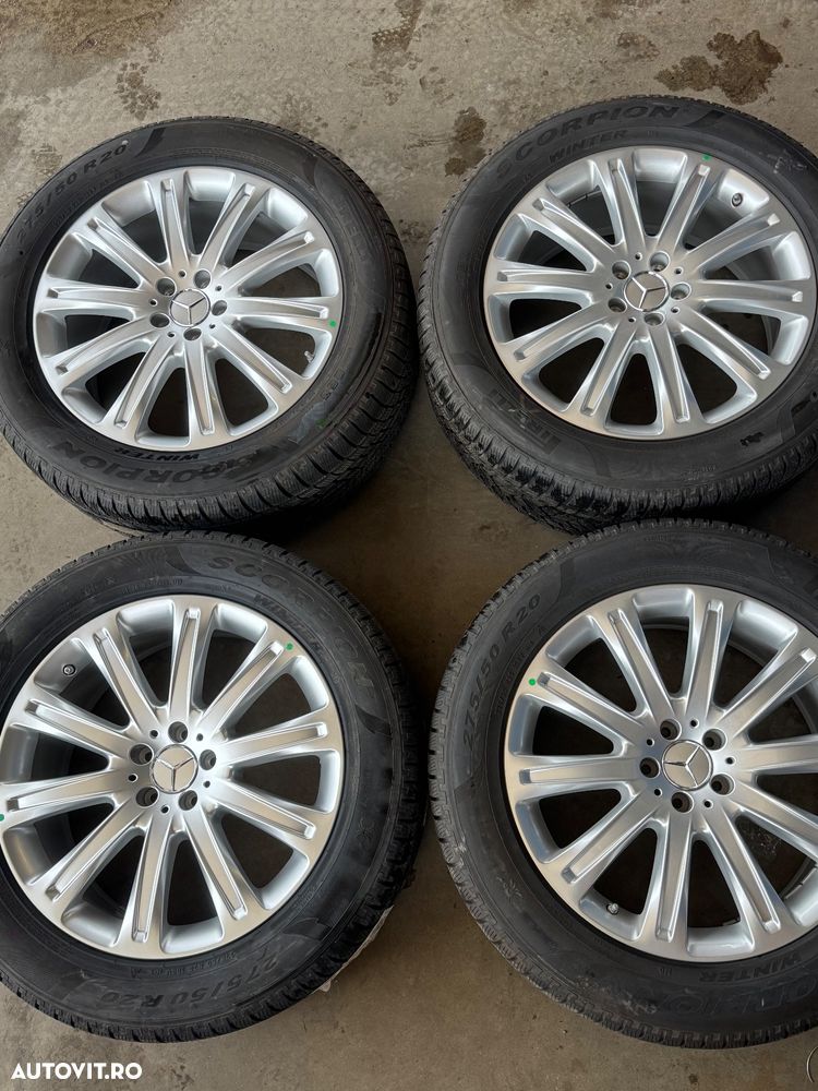 Vând jante originale Mercedes GL pe 20” noi cu anvelope noi de iarnă - 1