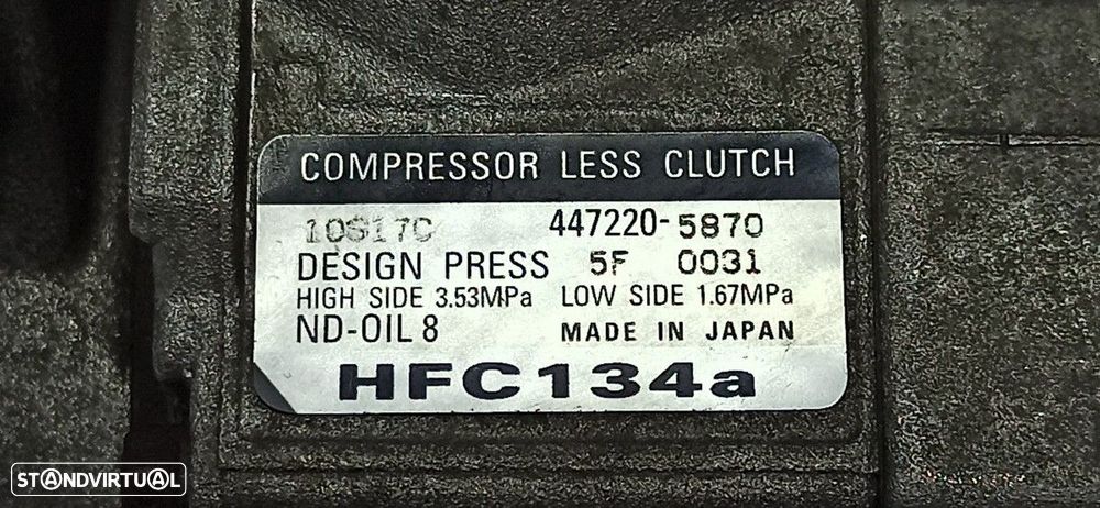 COMPRESSOR DE AR CONDICIONADO CHRYSLER VOYAGER (RG) 2.8 CRD SE GRAND VOYAGER (D) - 3