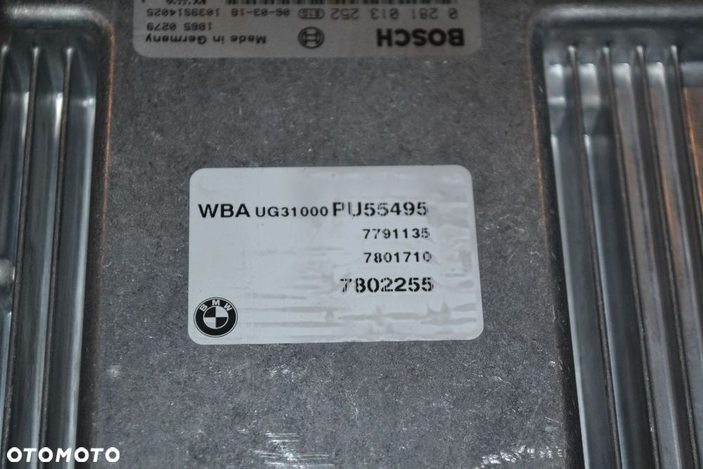 BMW E 81 E87 E90 E91 2,0D STEROWNIK KOMPUTER SILNIKA 0281013252 7801710 - 3