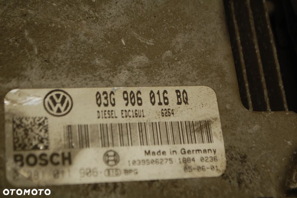 STEROWNIK SILNIKA + WIĄZKA 03G906016BQ 2.0 TDI BKD VW TOURAN I AUDI SEAT SKODA - 3