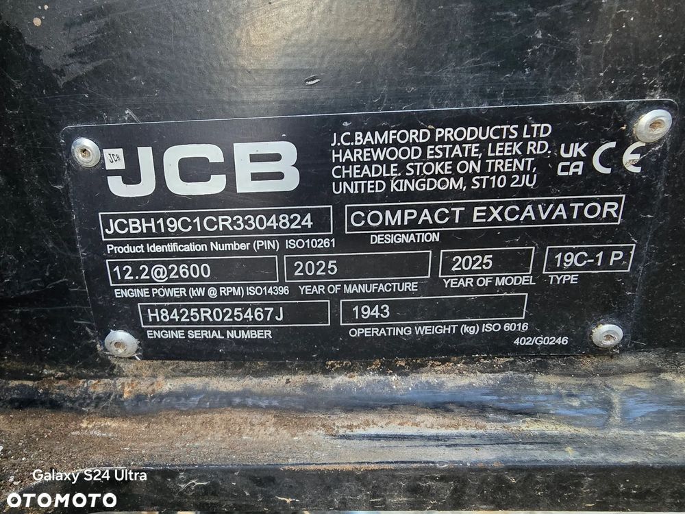 JCB 19c-1 NOWOŚĆ 2025 rok + MŁOT JCB + 2 ŁYŻKI - 5