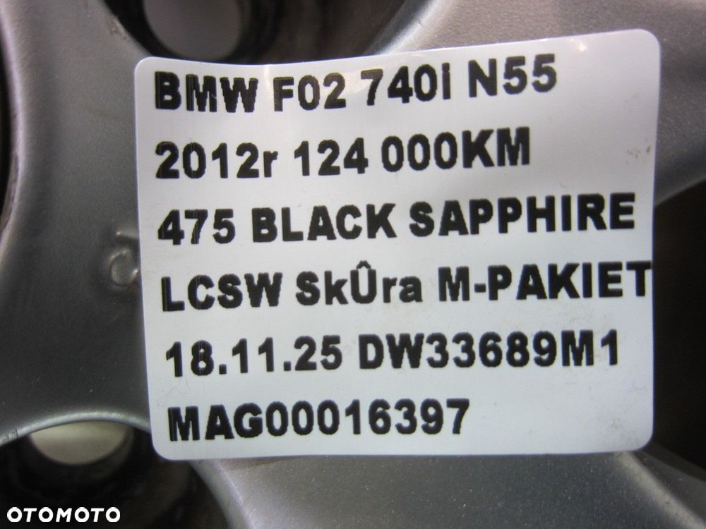 BMW 7 F01 F02 F07 FELGI KOŁA 5X120 8.5J 9.5Jx18 ET25 ET39 M-PAKIET 7841819 - 16