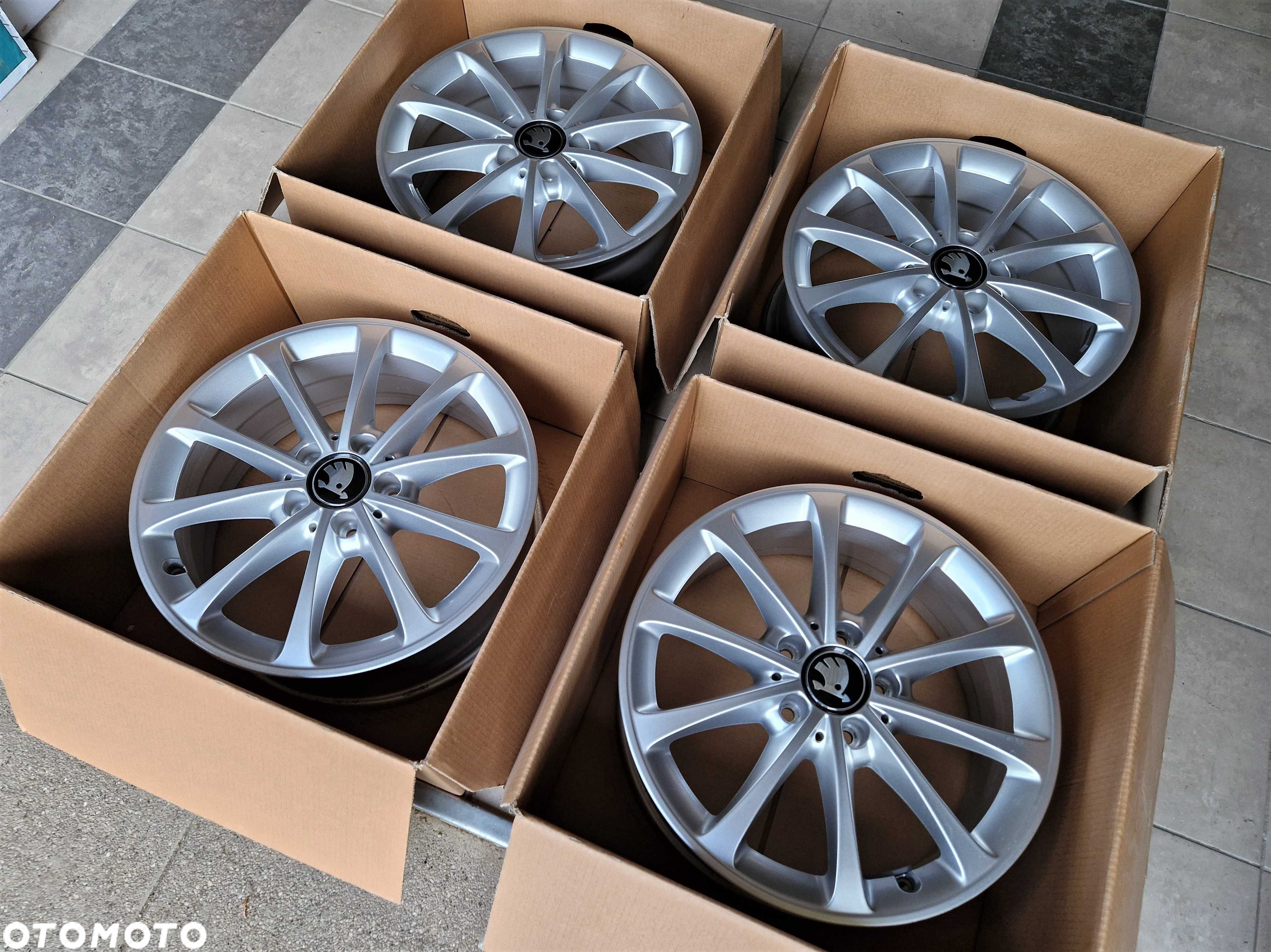 Alufelgi 17 5x112 Skoda Octavia Kodiaq Superb Yeti Karoq jak Nowe 616# - 6