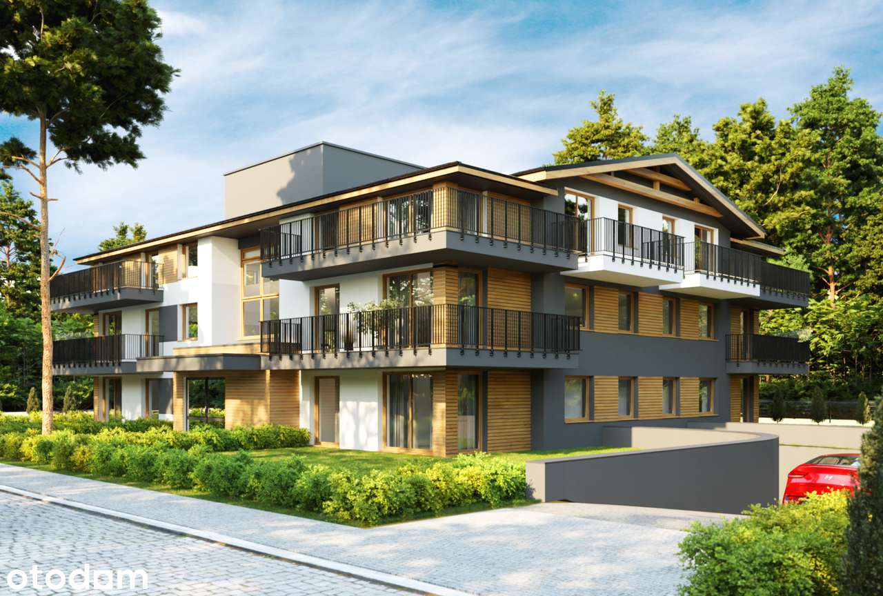 Nowoczesny apartament z ogródkiem i garażem w zielonej części Otwocka