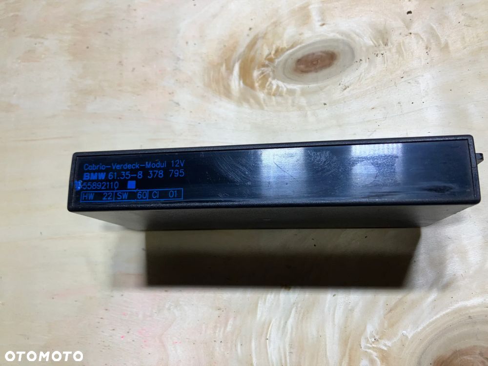 MODUŁ DACHU E36 CABRIO STEROWNIK PÓŁ AUTOMAT 8378795 CABRIO VERDECK MODUL - 3