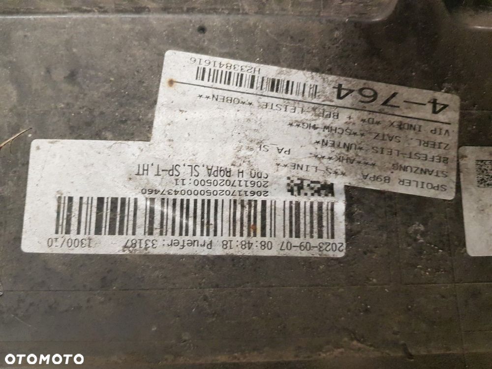 AUDI A4 B9 LIFT 19-25 KOMBI AVANT 8W9 S-LINE ZDERZAK SPOILER TYLNY 4 PDC TYŁ 8W9807511AB - 8