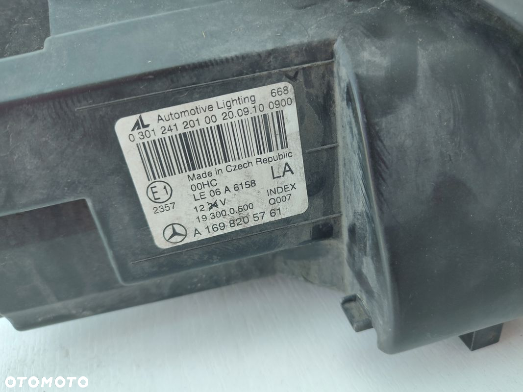 Lampa lewy przód MERCEDES A KLASA W169 LIFT EUROPA ORYGINAŁ A1698205761 - 9
