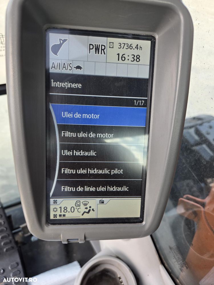Hitachi ZX135US-6, 16t,2019, 3.736h, ROTIRE IN GABARIT, LAMA, 2 inst hidr pe brate, PADURI NOI, consum mediu 9,5l/h, Gresare automata, CUPLA RAPIDA +CUPE EXCARE+Cupa taluz, latime 2,5m, Camere spate si laterale, posibil leasing 3 ani, PROMOTIE 86.900 EUR+Tva - 31