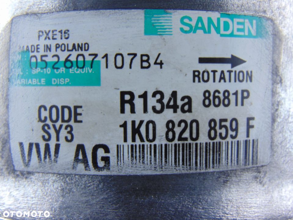 Sprężarka Kompresor klimatyzacji 1K0820859F - 2