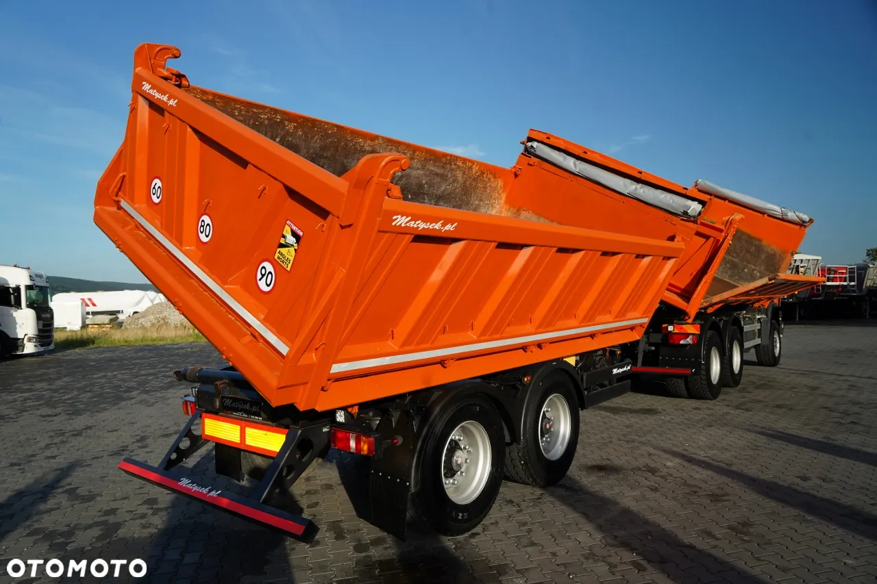 Scania G 440 / 6x6 / ZESTAW / WYWROTKA TRZY-STRONNA / 2X HYDROBURTA /PRZYCZEPA MEILLER / MANUAL - 9