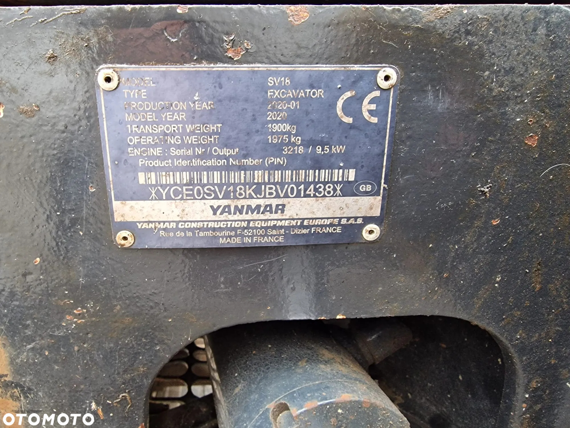Yanmar SV 18 - 10