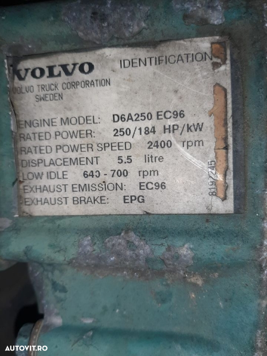 Motor Volvo D6 112722 PIESE DE SCHIMB - 2