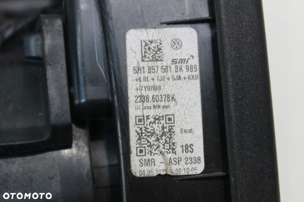 LUSTERKO LEWE STELAŻ LUSTERKA INSTALACJA VW GOLF 8 VIII 5H1857501BK - 6