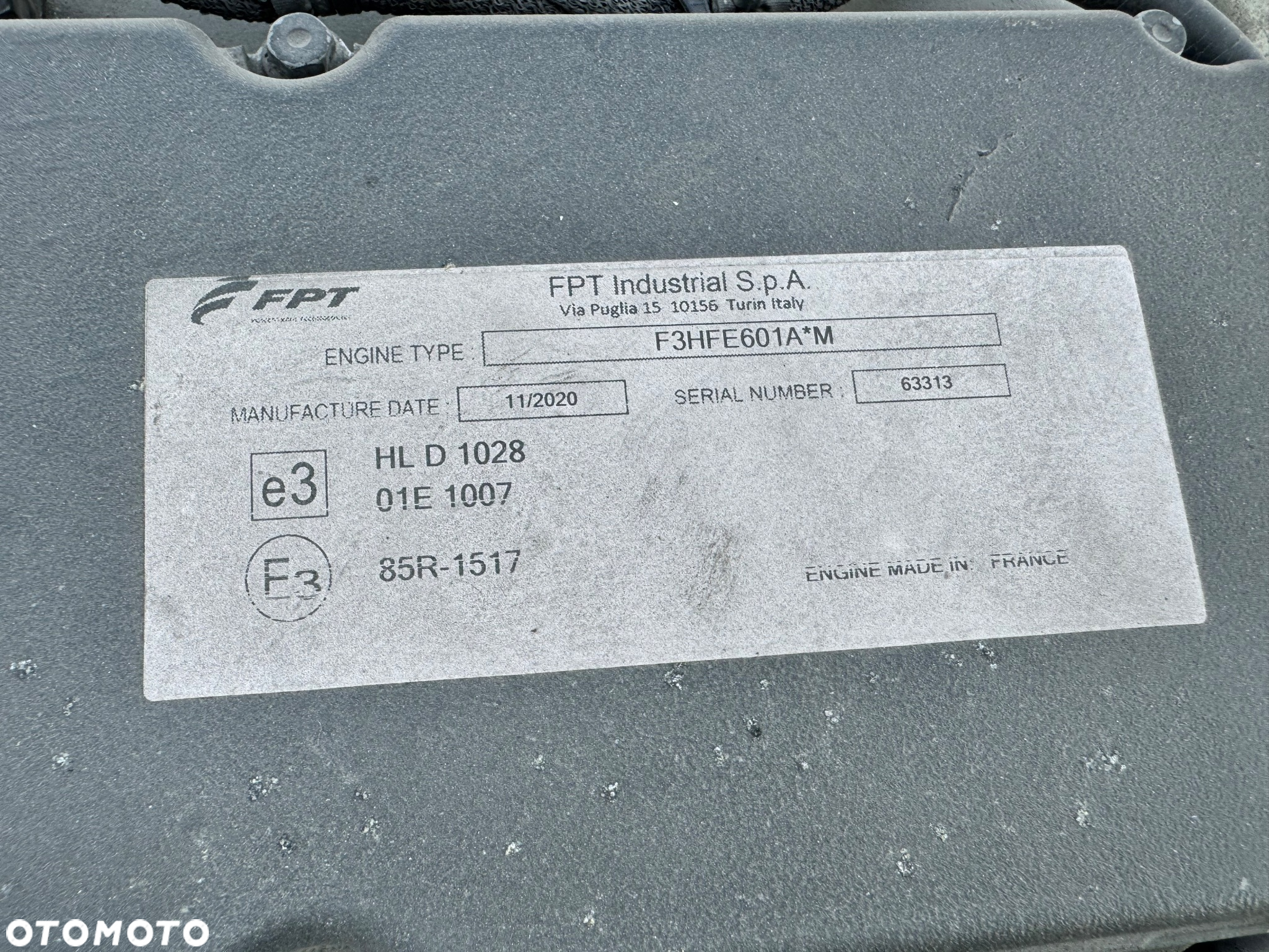 Kompletny silnik F3HFE601A Iveco S-Way Euro 6, 2021r., gazowiec - 4