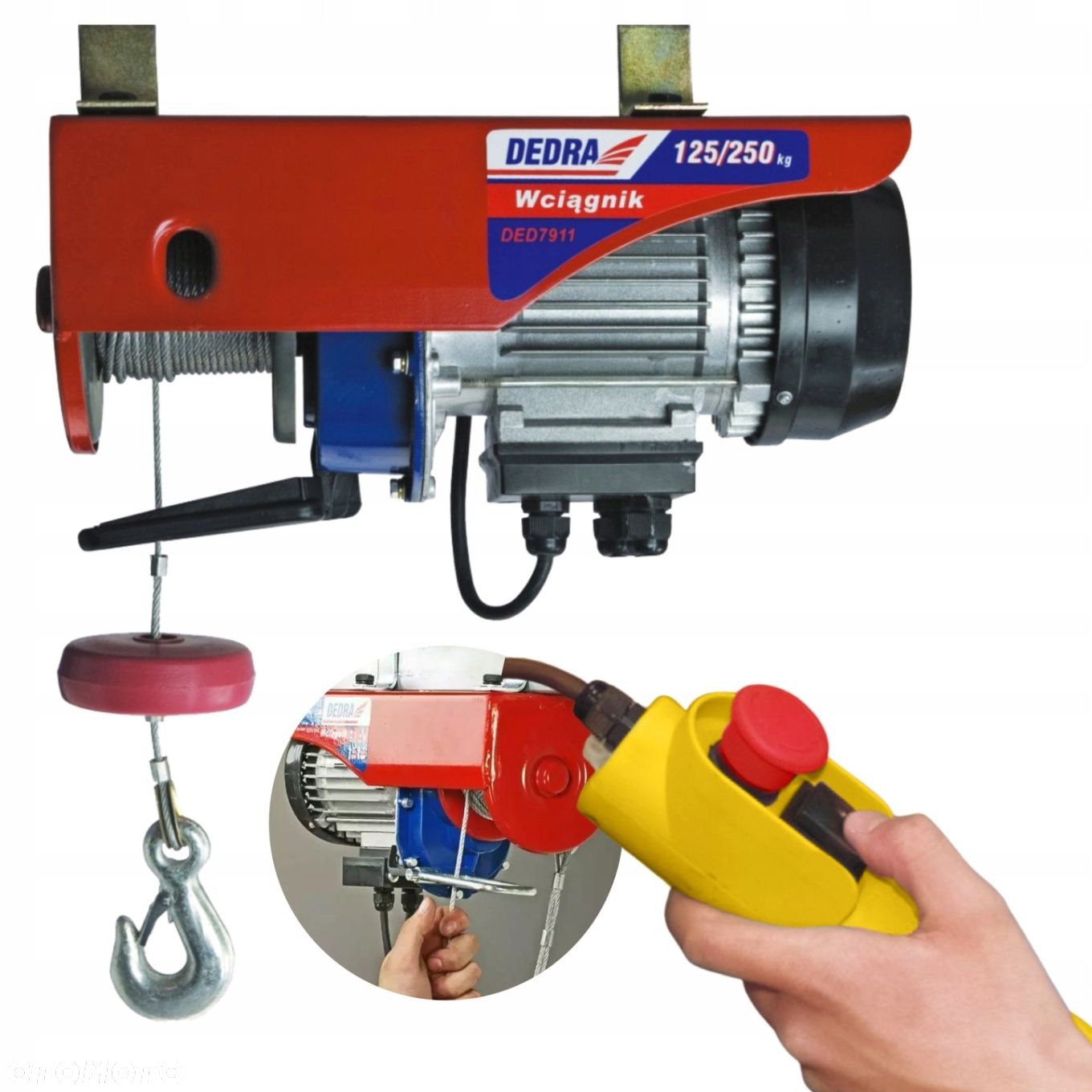 DEDRA WCIĄGARKA ELEKTRYCZNA 550W 250KG DED7911 - 6