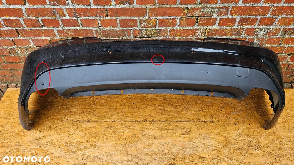 MERCEDES CLA C117 W117 13-16 Zderzak tył pod czujniki parkowania Zderzak tylny 6x PDC Spojler A1178850325 - 10