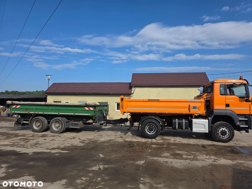 MAN TGS 18-320 4x4 Pelne Blokady z Możliwość z Przyczepa Tandem Wywrotka Niskopodwoziowa 18000 kg - 8