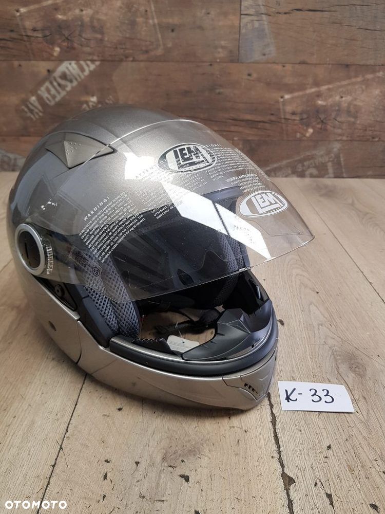 Kask motocyklowy LEM z odpinaną szczęką rozmiar M 57 - 1