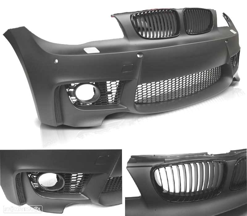 PARA-CHOQUES FRONTAL BMW E81 E82 E87 E88 04-13 LOOK 1M PDC + GRELHAS - 3