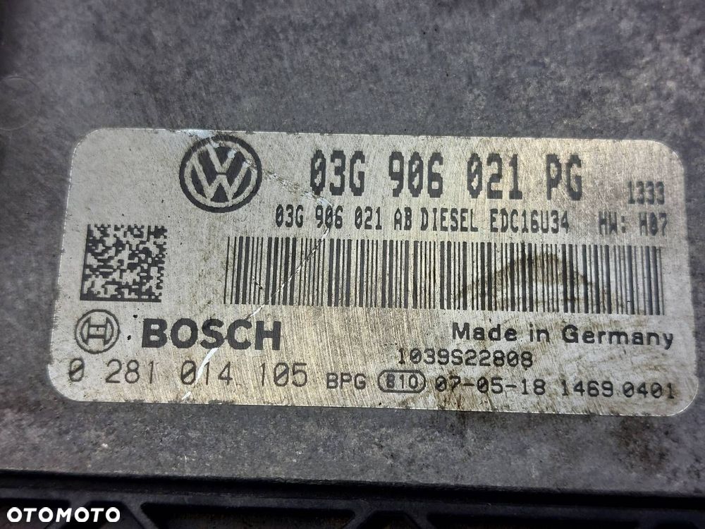 ZESTAW STARTOWY SEAT ALTEA XL 1.9 TDI 03G906021PG 5P0920823C - 2