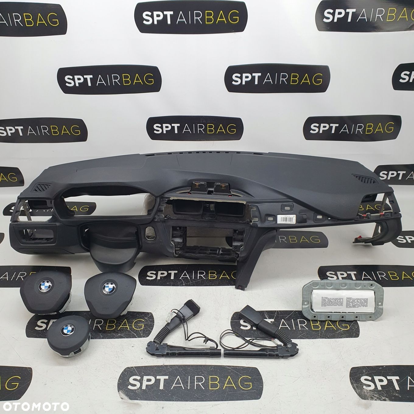 BMW 3 F30 F31 F34 DESKA ROZDZIELCZA KONSOLA KOKPIT PULPIT PODUSZKI AIRBAG AIR BAG PASY KIT SET - 1