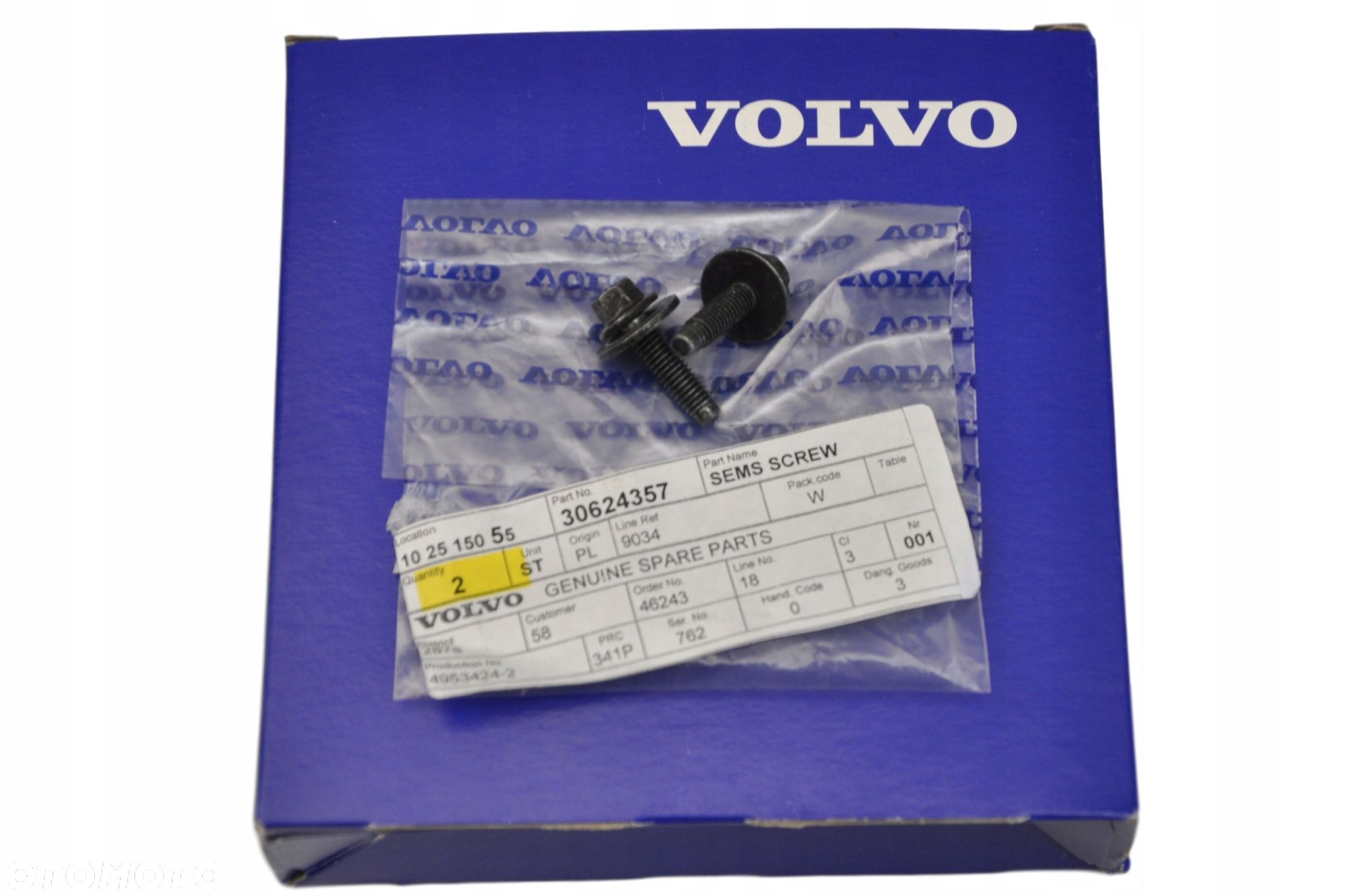 VOLVO S60 V60 XC60 II XC40 sruba M6x20 OE - 1