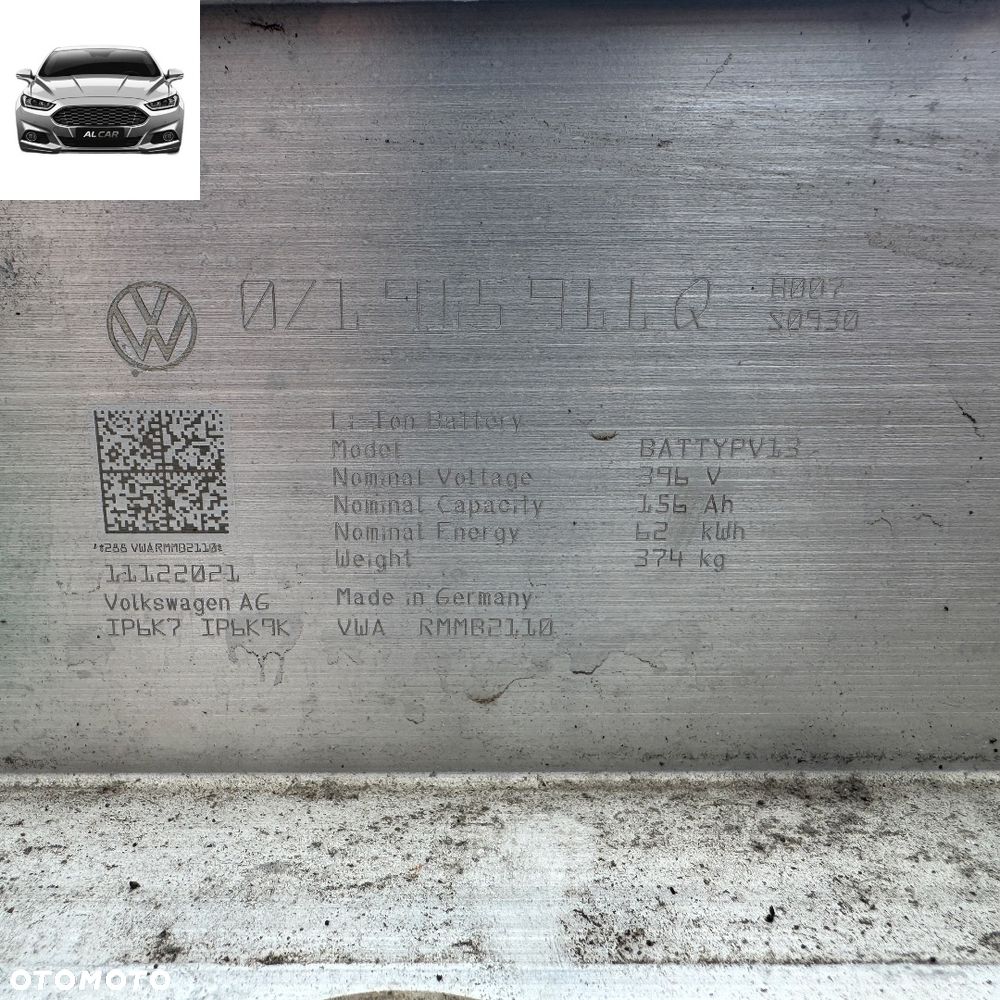 BATERIA SAMOCHODOWA 62 kWh VW ID.3 ID.4 ENYAQ CUPRA - 4