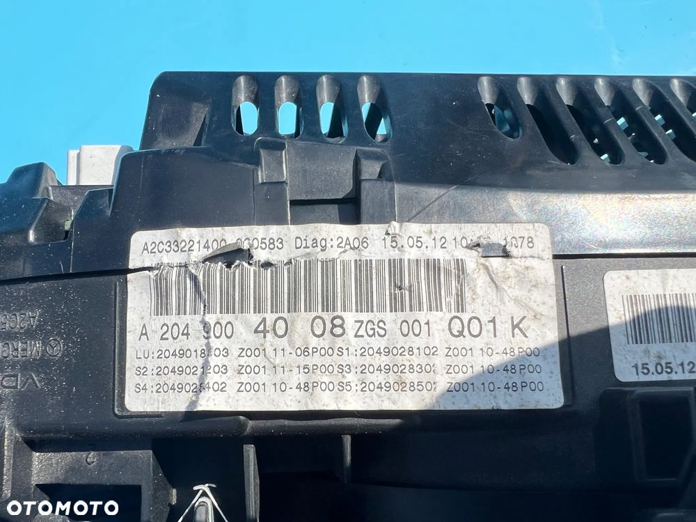LICZNIK ZEGARY MERCEDES W212 A2C53435305 2049004008 - 5