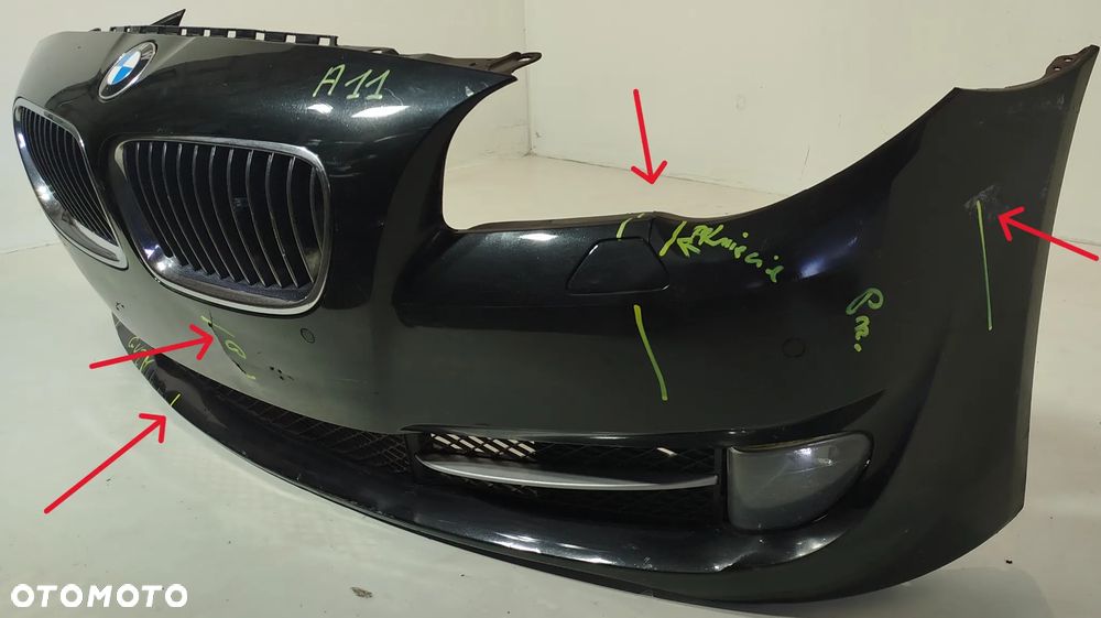 zderzak przedni przód grill BMW F10 F11 09-17 PDC SPRYSKI 475 - 2