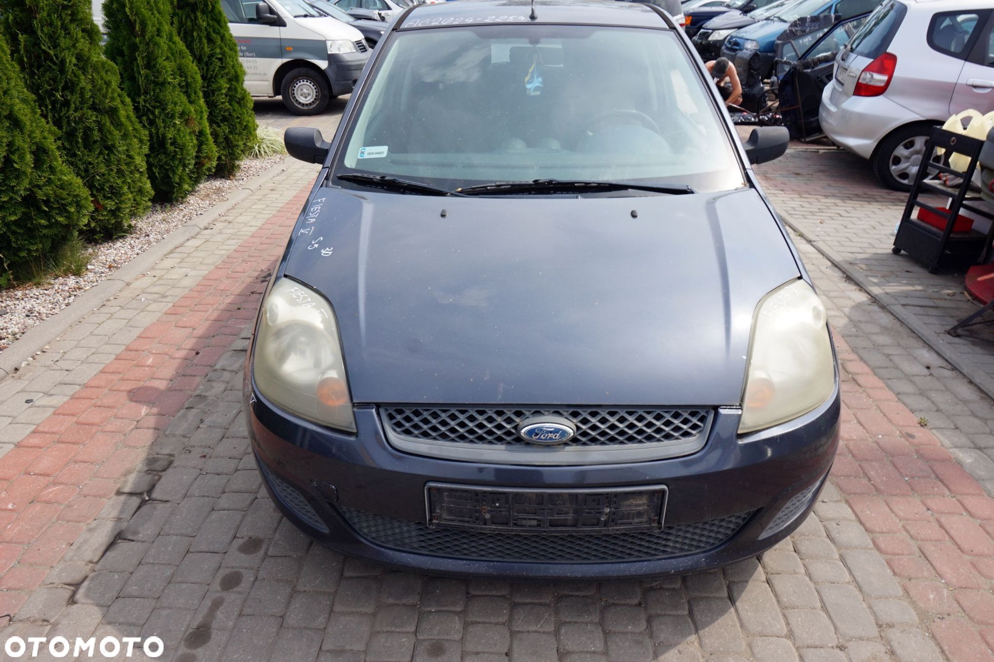 MASKA ZDERZAK BŁOTNIKI LAMPY FIESTA V MK5 LIFT S5  FORD 2005-2008 SZARY SEA GREY PRZÓD KOMPLETNY - 1