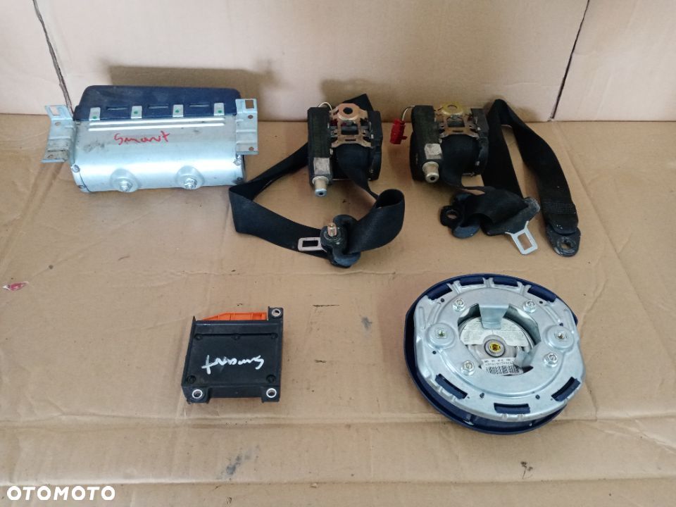 Komplet Zestaw Poduszek Airbag Poduszki Pasy Smart Fortwo - 6