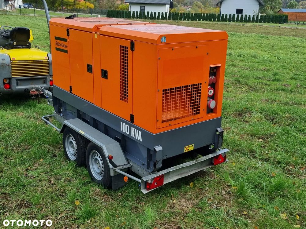 Atlas Copco QAS100 Agregat Prądotwórczy GENERATOR 100 KW 2014r. JAK NOWY z Norwegii  1550mtg PERKINS Przyczepa do rejestracji - 30