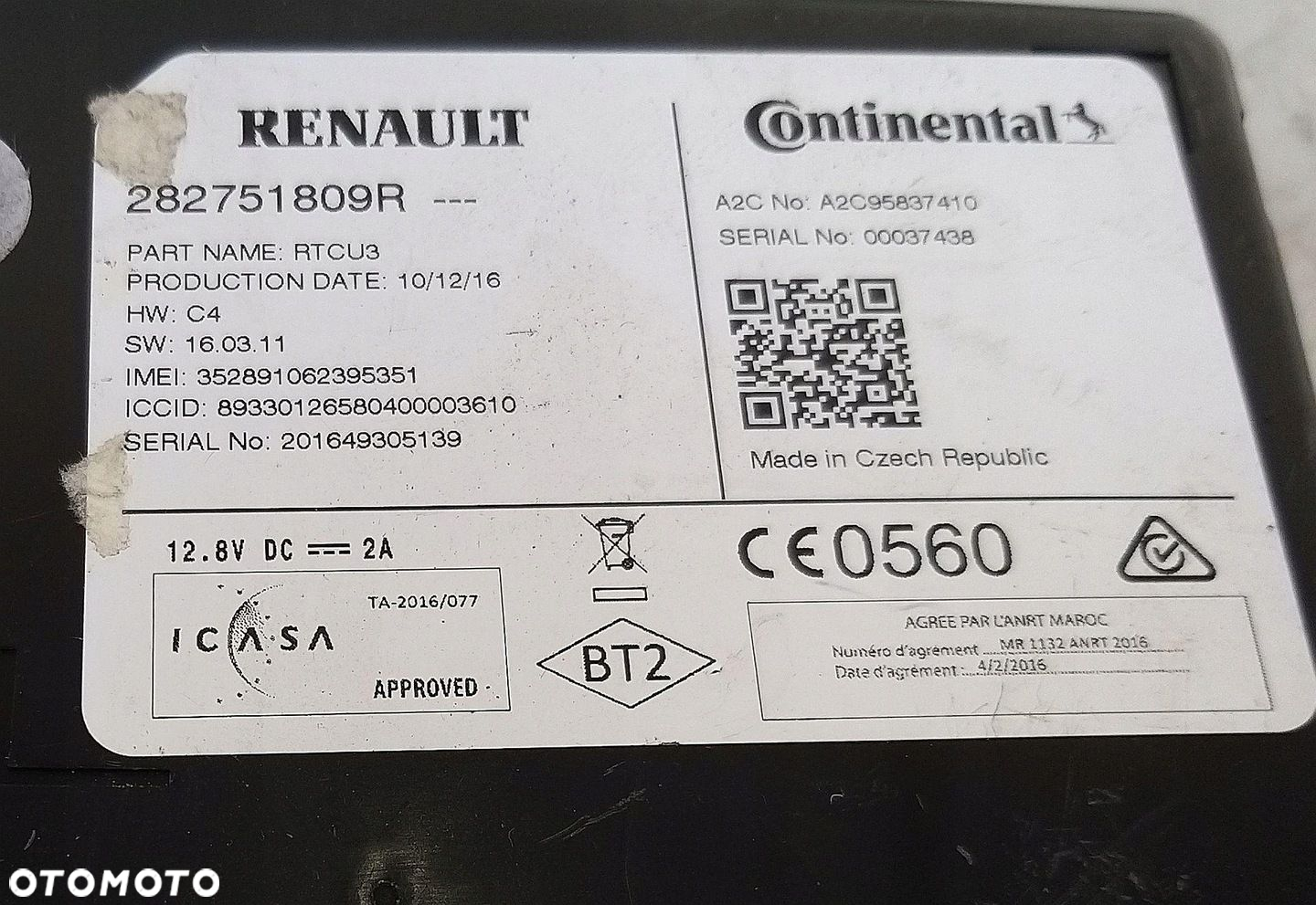 MODUŁ NAWIGACJI RENAULT SCENIC IV NAVI 282751809R - 3